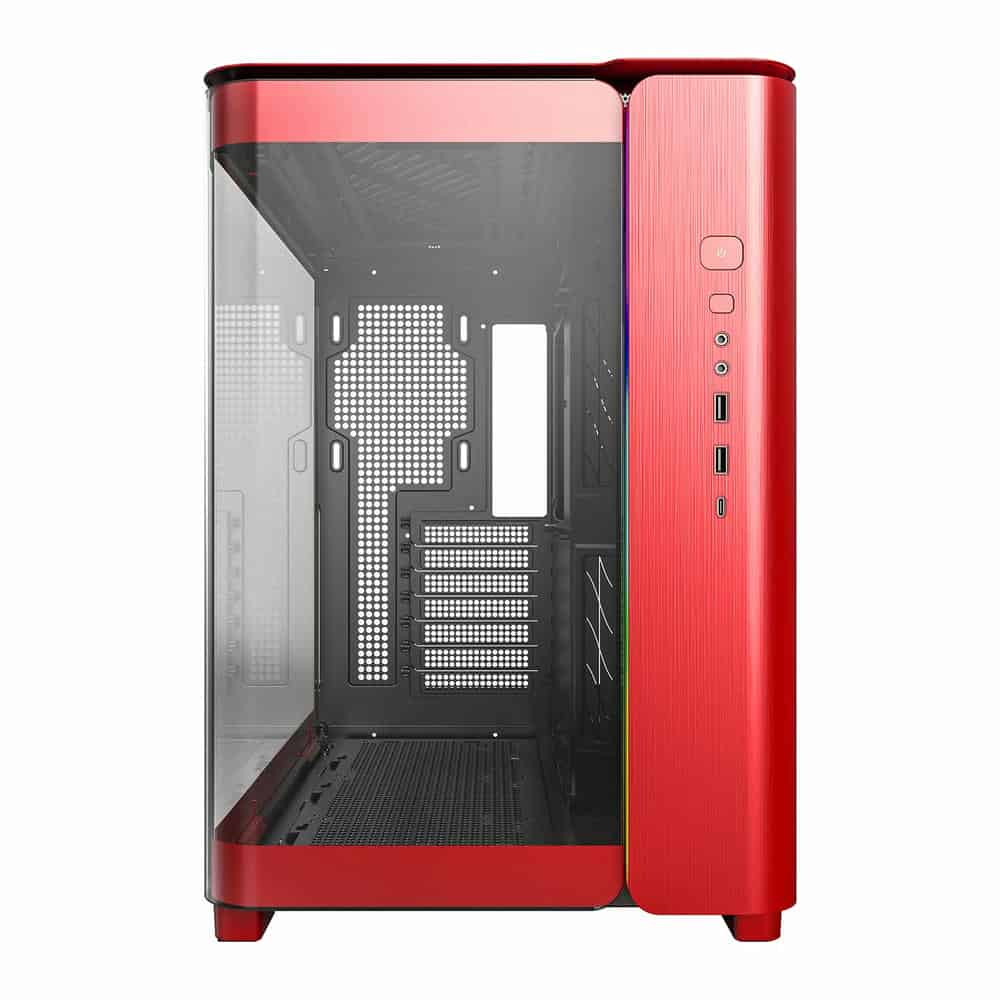 (image for) Montech KING 95 Red Mid Tower Curved Dual Window Case